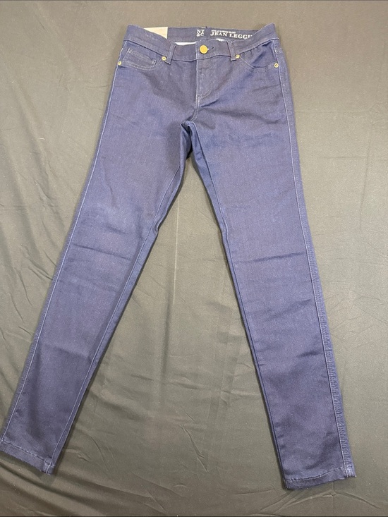 New York & Company Denim - New York & Company Skinny Jean Leggings in Navy Blue